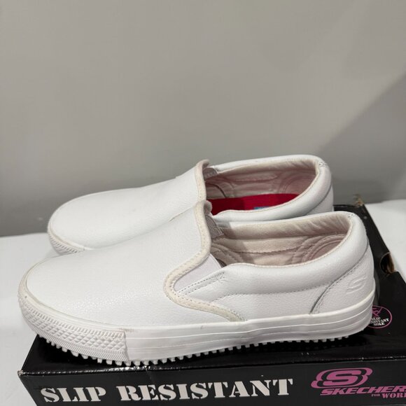 Skecher / Brogna Work Slip-On / White / Size 9.5 - Picture 2 of 7